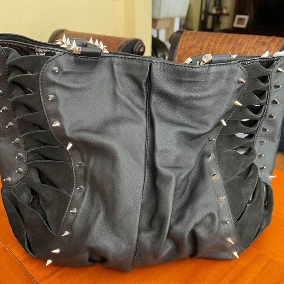 Christian Louboutin Talia Spiked Large Tote - Picture 3 of 4